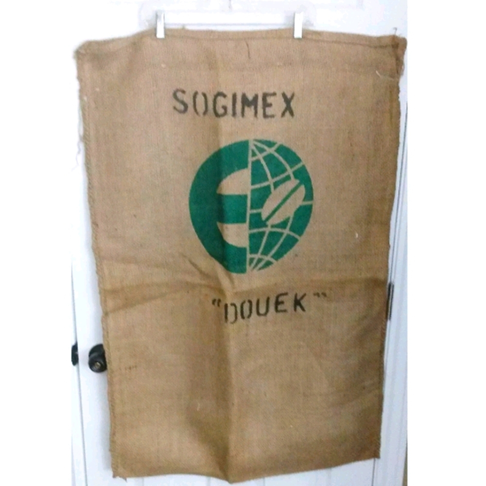Burlap Green Bean Coffee Bag Sogimex Douek
